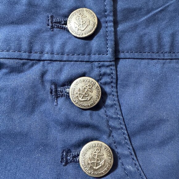 Vineyard Vines Womens Skipper Sailor Nautical Navy Blue Shorts Sz 2 - Picture 3 of 9